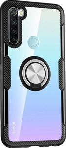 Alogy Etui Alogy Ring Holder Clear Armor do Xiaomi Redmi Note 8 czarne + Szkło Alogy uniwersalny 2