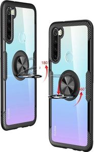 Alogy Etui Alogy Ring Holder Clear Armor do Xiaomi Redmi Note 8 czarne + Szkło Alogy uniwersalny 3