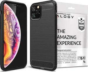 Alogy Etui Alogy Rugged Armor do Apple iPhone 11 Pro Max czarne + Szkło Alogy uniwersalny 2
