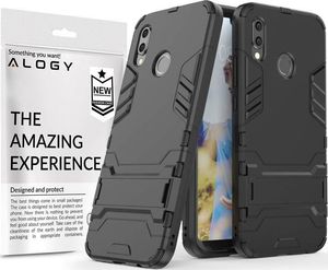 Alogy Etui Alogy Stand Armor do Huawei P20 Lite czarne + szkło uniwersalny 7
