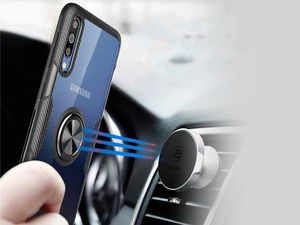 Alogy Etui Alogy Ring Holder Clear Armor do Galaxy A30S/A50/A50S czarne +szkło uniwersalny 7