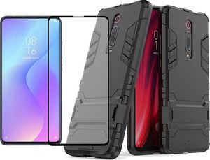 Alogy Etui Alogy Stand Armor do Xiaomi Mi 9T/ 9T Pro/ K20/ K20 Pro czarne + szkło uniwersalny 7