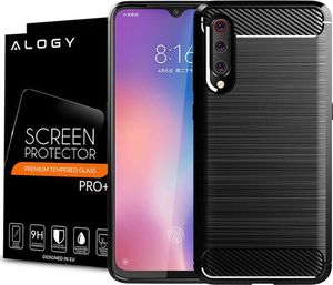 Alogy Etui Alogy Rugged Armor Case do Xiaomi Mi 9 czarne + szkło uniwersalny 8