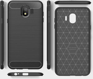 Alogy Etui Alogy Rugged Armor Samsung Galaxy J4 2018 + Szkło 9H uniwersalny 2