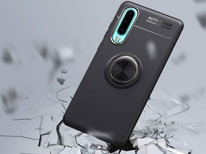 Alogy Etui Alogy Ring Holder Armor do Huawei P30 czarne + Szkło uniwersalny 5