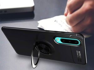 Alogy Etui Alogy Ring Holder Armor do Huawei P30 czarne + Szkło uniwersalny 6