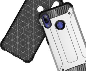 Alogy Etui Alogy Hard Armor do Xiaomi Redmi Note 7/ Note 7 Pro Srebrne + szkło 3mk uniwersalny 8
