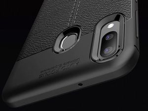 Alogy Etui Alogy Leather Armor do Samsung Galaxy A40 czarne + Szkło 3mk FG uniwersalny 8