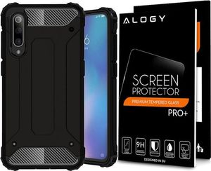 Alogy Etui Alogy Hard Armor do Xiaomi Mi 9 Czarne + Szkło Alogy uniwersalny 8