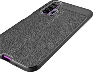 Alogy Etui Alogy Leather Armor do Huawei Honor 20 Pro czarne + szkło Alogy uniwersalny 3