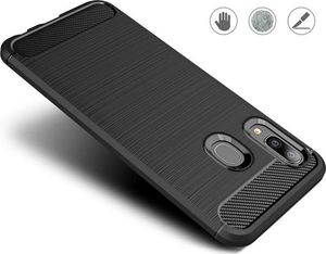 Alogy Etui Alogy Rugged Armor do Samsung Galaxy A20e czarne + Szkło Alogy uniwersalny 3