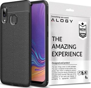 Alogy Etui Alogy Leather Armor do Samsung Galaxy A30 czarne + Szkło uniwersalny 2