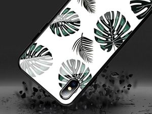 Alogy Etui Alogy Glass Armor Case do Apple iPhone XS Max Liście + Szkło uniwersalny 5