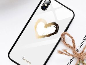 Alogy Etui Alogy Glass Armor Case do Apple iPhone XS Max białe serce + Szkło uniwersalny 3