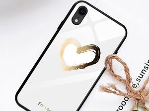 Alogy Etui Alogy Glass Armor Case do Apple iPhone XR białe serce + Szkło uniwersalny 6
