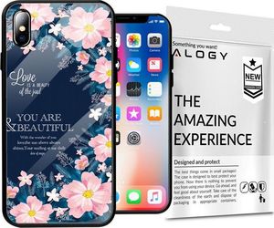 Alogy Etui Alogy Glass Armor Case do Apple iPhone X/XS Kwiaty + Szkło Alogy uniwersalny 2