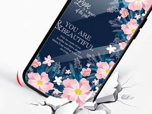 Alogy Etui Alogy Glass Armor Case do Apple iPhone X/XS Kwiaty + Szkło Alogy uniwersalny 4