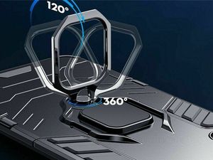 Alogy Etui Alogy Stand Ring Armor do Samsung Galaxy Note 9 czarne + Szkło Alogy uniwersalny 5