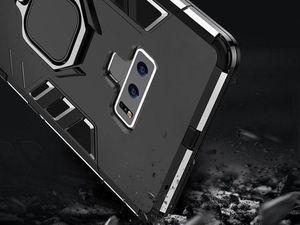 Alogy Etui Alogy Stand Ring Armor do Samsung Galaxy Note 9 czarne + Szkło Alogy uniwersalny 6