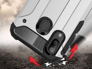 Alogy Etui Alogy Hard Armor do Samsung Galaxy A40 Czarne + Szkło uniwersalny 4