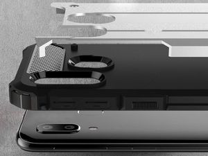 Alogy Etui Alogy Hard Armor do Samsung Galaxy A40 Czarne + Szkło uniwersalny 5