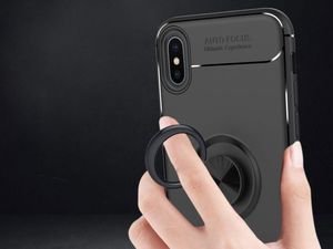 Alogy Etui Alogy Ring Holder Armor Apple iPhone XS Max + Szkło 9H uniwersalny 7