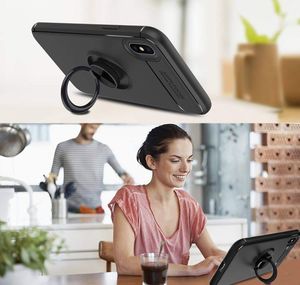 Alogy Etui Alogy Ring Holder Armor Apple iPhone XS Max + Szkło 9H uniwersalny 8