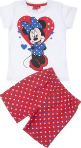 TXM TXM Piżama dziewczęca z krótkim rękawem Minnie 110 CZERWONY 1