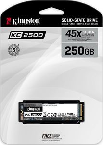 Dysk SSD Kingston SKC2500 250 GB M.2 2280 PCI-E x4 Gen3 NVMe (SKC2500M8/250G) 5