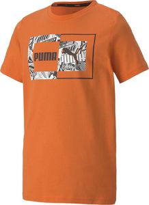 Puma Koszulka dziecięca Alpha Graphic Tee pomarańczowa r. 140 (58126828) 1