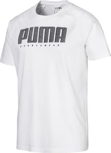 Puma Koszulka męska Athletics Tee biała r. L (58013402) 1