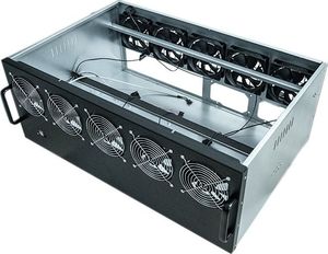 Obudowa Qoltec kryptokoparki|6U|Czarna (51870) 1