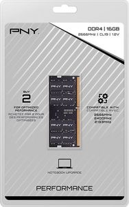 Pamięć do laptopa PNY Performance, SODIMM, DDR4, 16 GB, 2666 MHz, CL19 (MN16GSD42666) 4