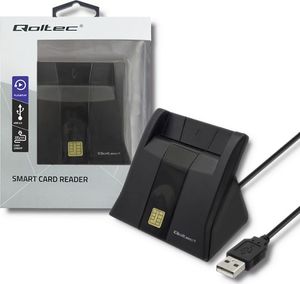 Qoltec Inteligentny czytnik chipowych kart ID 4