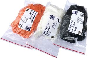 OSA Sport Rękawiczki nitrylowe jednorazowe 10szt. : Rozmiar - M, Kolor - Pomarańczowy 1