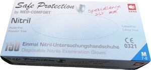 Rękawiczki nitrylowe jednorazowe 150 sztuk, rozmiar M bez pudru (OS3542-3425) 1