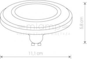 Nowodvorski Nowodvorski 9212 żarówka LED 9W GU10 4000K ES111 biała 4