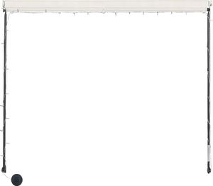 vidaXL Markiza zwijana z LED, 350 x 150 cm, kremowa 5