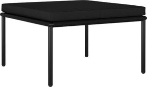 vidaXL 3 częściowy zestaw wypoczynkowy do ogrodu, z poduszkami, PVC, czarny (48593) 4