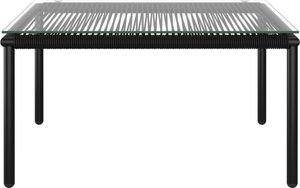 vidaXL 6 częściowy zestaw wypoczynkowy do ogrodu, z poduszkami, PVC, czarny (48588) 5