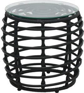 vidaXL 3 częściowy zestaw mebli bistro, rattan PE, czarny (48579) 2