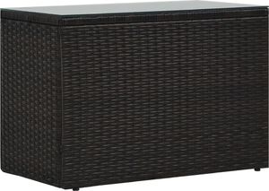 vidaXL 5 częściowy zestaw mebli do ogrodu, poduszki, rattan PE, brązowy (47812) 8