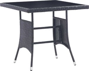 vidaXL 5 częściowy zestaw mebli ogrodowych, rattan PE, czarny (46402) 2