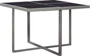 vidaXL 9 częściowy zestaw mebli do ogrodu z poduszkami, rattan PE, antracyt (46375) 7