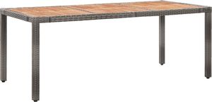 vidaXL 9 częściowy zestaw mebli ogrodowych z poduszkami, polirattan, szary (46044) 4