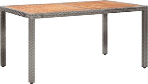 vidaXL 7 częściowy zestaw mebli ogrodowych z poduszkami, rattan PE, szary (46043) 4