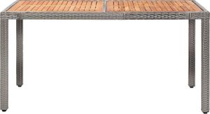 vidaXL 7 częściowy zestaw mebli ogrodowych z poduszkami, rattan PE, szary (46039) 5