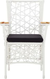 vidaXL 7 częściowy zestaw mebli ogrodowych, polirattan, biały (45997) 7