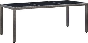 vidaXL 9 częściowy zestaw mebli ogrodowych z polirattanu, szary (45992) 2