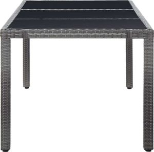 vidaXL 9 częściowy zestaw mebli ogrodowych z polirattanu, szary (45992) 4